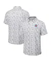 Tommy Bahama Men's Gray Chicago Cubs Nova Wave Riptide Rally Camp Button-up Short Sleeve Shirt In Gray
