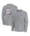 Tommy Bahama Men's Gray Los Angeles Dodgers Tropic Curveball Lux Long Sleeve T-shirt