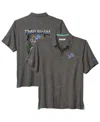 Tommy Bahama Men's Gray Detroit Lions Endzone Paradise Coolmax Button-up Shirt In Gray