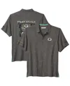 Tommy Bahama Men's Gray Green Bay Packers Endzone Paradise Coolmax Button-up Shirt In Gray