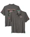 Tommy Bahama Men's Gray Kansas City Chiefs Endzone Paradise Coolmax Button-up Shirt In Gray