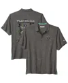 Tommy Bahama Men's Gray Las Vegas Raiders Endzone Paradise Coolmax Button-up Shirt In Gray