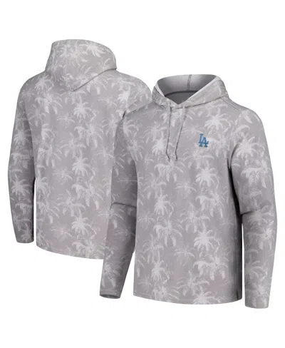 Tommy Bahama Men's Gray Los Angeles Dodgers Palm Frenzy Hoodie Long Sleeve T-shirt
