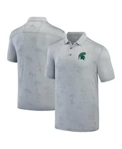Tommy Bahama Men's Gray Michigan State Spartans Sport Palm Coast Palmera Islandzone Polo Shirt