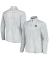 Tommy Bahama Men's Gray Mississippi State Bulldogs Delray Frond Islandzone Half-zip Jacket In Gray