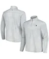 Tommy Bahama Men's Gray New England Patriots Delray Frond Islandzone Half-zip Sweatshirt In Gray