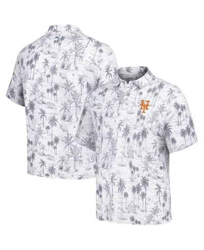 Tommy Bahama Men's Gray New York Mets Sport Cabana Shores Islandzone Tri-blend Polo