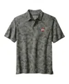 Tommy Bahama Men's Gray Ohio State Buckeyes Palm Fresco Hibiscus Islandzone Polo Shirt In Gray