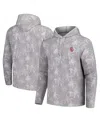 Tommy Bahama Gray Chicago Cubs Palm Frenzy Hoodie Long Sleeve T-shirt In Gray