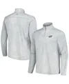 Tommy Bahama Men's Gray Philadelphia Eagles Delray Frond Islandzone Half-zip Sweatshirt In Gray