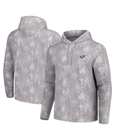 Tommy Bahama Men's Gray Philadelphia Eagles Palm Frenzy Hoodie Long Sleeve T-shirt