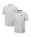 Tommy Bahama Men's Gray San Diego Padres Nova Wave Riptide Rally Camp Button-up Short Sleeve Shirt In White
