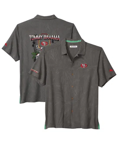 Tommy Bahama Men's Gray San Francisco 49ers Endzone Paradise Coolmax Button-up Shirt