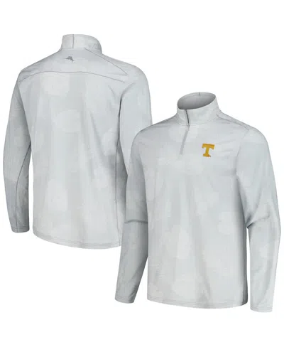 Tommy Bahama Men's Gray Tennessee Volunteers Delray Frond Islandzone Half-zip Jacket