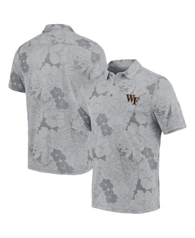 Tommy Bahama Men's Gray Wake Forest Demon Deacons Miramar Blooms Polo Shirt