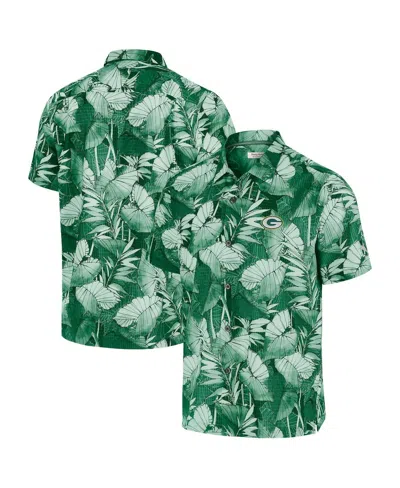 Tommy Bahama Men's Green Bay Packers Bahama Coast Nuevo Fronds Camp Button-up Shirt