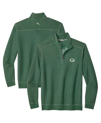 Tommy Bahama Men's Green Green Bay Packers Sport Tobago Half-zip Jacket