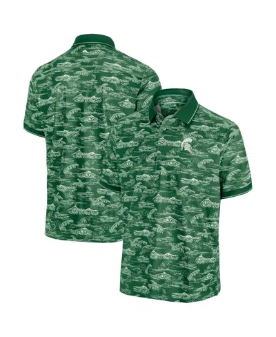 Tommy Bahama Men's Green Michigan State Spartans Sport Bay View Islandzone Polo Shirt