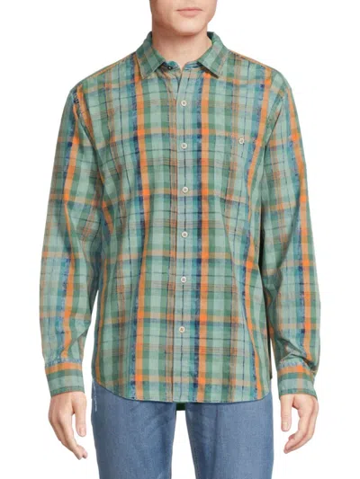 Tommy Bahama Men's Indio Coast Plaid Shirt In Blue Multicolor