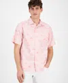 Tommy Bahama Men's Island Bound Chambray Short-sleeve Shirt In Candy Rose