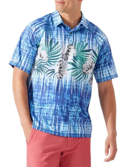 Tommy Bahama Men's Islandzone Tropical Button Down Shirt In Palace Blue