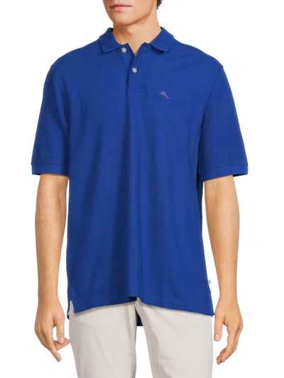 Tommy Bahama Men's Marlin Around Short Sleeve Polo In Cobalt