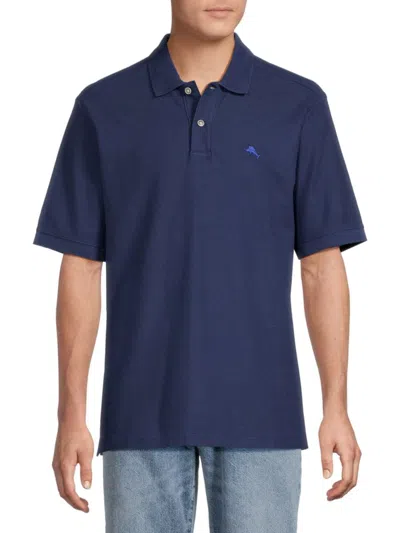 Tommy Bahama Men's Marlin Around Short Sleeve Polo In Throne Blue