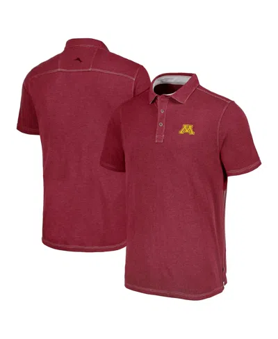Tommy Bahama Men's Maroon Minnesota Golden Gophers Paradiso Cove Polo Shirt In Burgundy