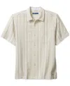 Tommy Bahama Men's Milano Stripe Short Sleeve Shirt In White