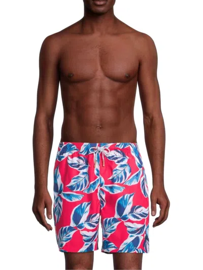 Tommy Bahama Men's Naples Harbor Leaves Swim Shorts In Apple Blossom