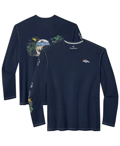 Tommy Bahama Navy Dallas Cowboys Oasis Endzone Lux Long Sleeve T-shirt In Blue