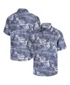 Tommy Bahama Men's Navy Houston Texans Coconut Point Isla Palmetta Camp Button-up Shirt In Blue