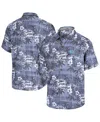Tommy Bahama Men's Navy North Carolina Tar Heels Coconut Point Isla Palmetta Camp Button-up Shirt In Blue