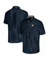 Tommy Bahama Men's Navy Notre Dame Fighting Irish Sport Coconut Point Palm Vista Islandzone Button-up Shirt In Blue