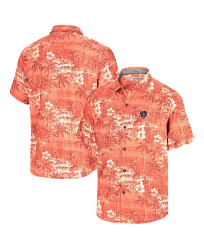 Tommy Bahama Men's Orange Chicago Bears Coconut Point Isla Palmetta Camp Button-up Shirt