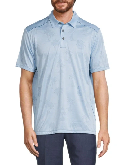 Tommy Bahama Men's Palm Tree Polo In Light Sky