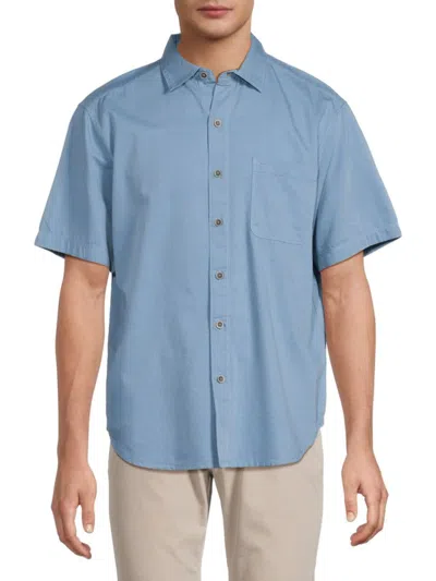 Tommy Bahama Men's Port City Short Sleeve Shirt In Tea Leaf