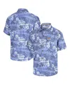 Tommy Bahama Men's Powder Blue Los Angeles Rams Coconut Point Isla Palmetta Camp Button-up Shirt In Powder Blue