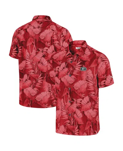 Tommy Bahama Men's Red Georgia Bulldogs Coast Nuevo Fronds Camp Button-up Shirt