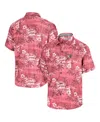 Tommy Bahama Men's Red Kansas City Chiefs Coconut Point Isla Palmetta Camp Button-up Shirt In Red