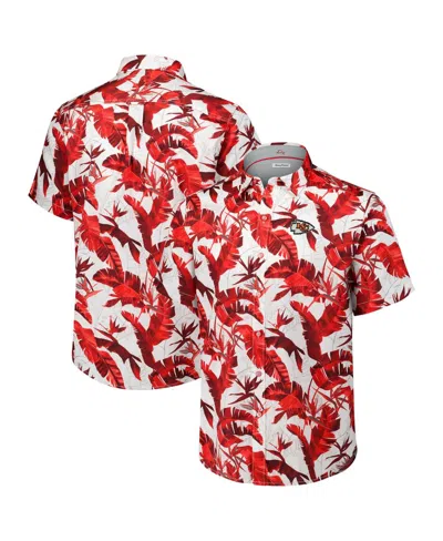 Tommy Bahama Men's Red Kansas City Chiefs Sunnyvale Blooms Camp Button-up Shirt
