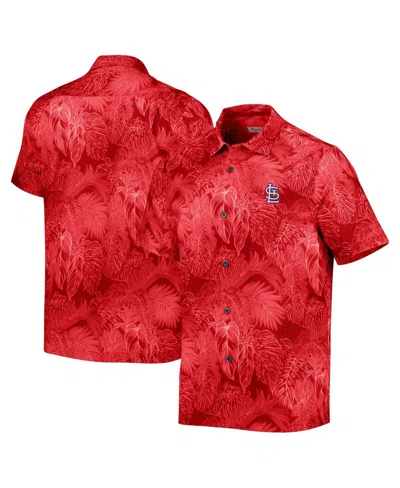 Tommy Bahama Men's Red St. Louis Cardinals Bahama Coast Luminescent Fronds Islandzone Button-up Camp Shirt