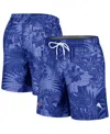 Tommy Bahama Blue Detroit Lions Santiago Palms Board Shorts In Royal