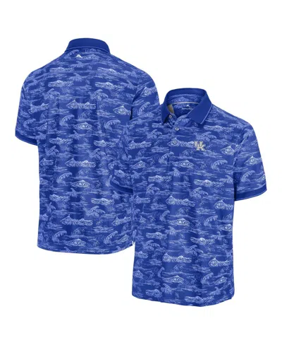 Tommy Bahama Men's Royal Kentucky Wildcats Sport Bay View Polo Shirt In Blue