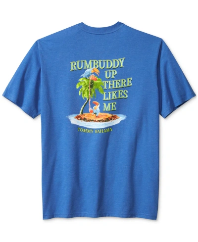 Tommy Bahama Men's Rumbuddy Up There Graphic Short Sleeve T-shirt In Palace Blue Hthr