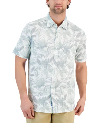Tommy Bahama Men's San Lucio Fallen Fronds Islandzone Moisture-wicking Printed Button-down Shirt In Paradise Green