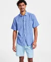 Tommy Bahama Men's Sand Desert Linen Blend Short-sleeve Button-down Shirt