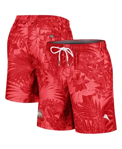 Tommy Bahama Men's Scarlet Ohio State Buckeyes Naples Santiago Palms Board Shorts