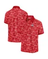 Tommy Bahama Crimson Indiana Hoosiers Sport Bay View Islandzone Polo In Scarlet