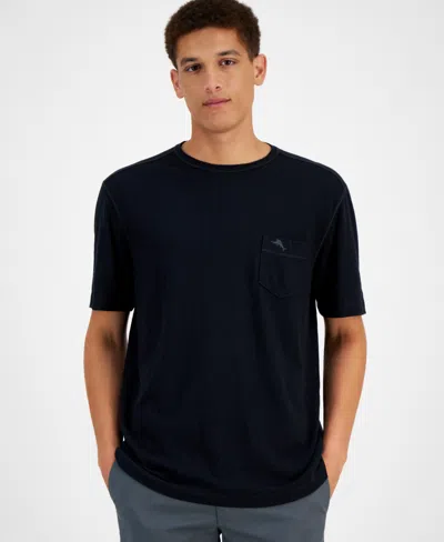 Tommy Bahama Men's Short Sleeve Crewneck Pocket Canal T-shirt In Black
